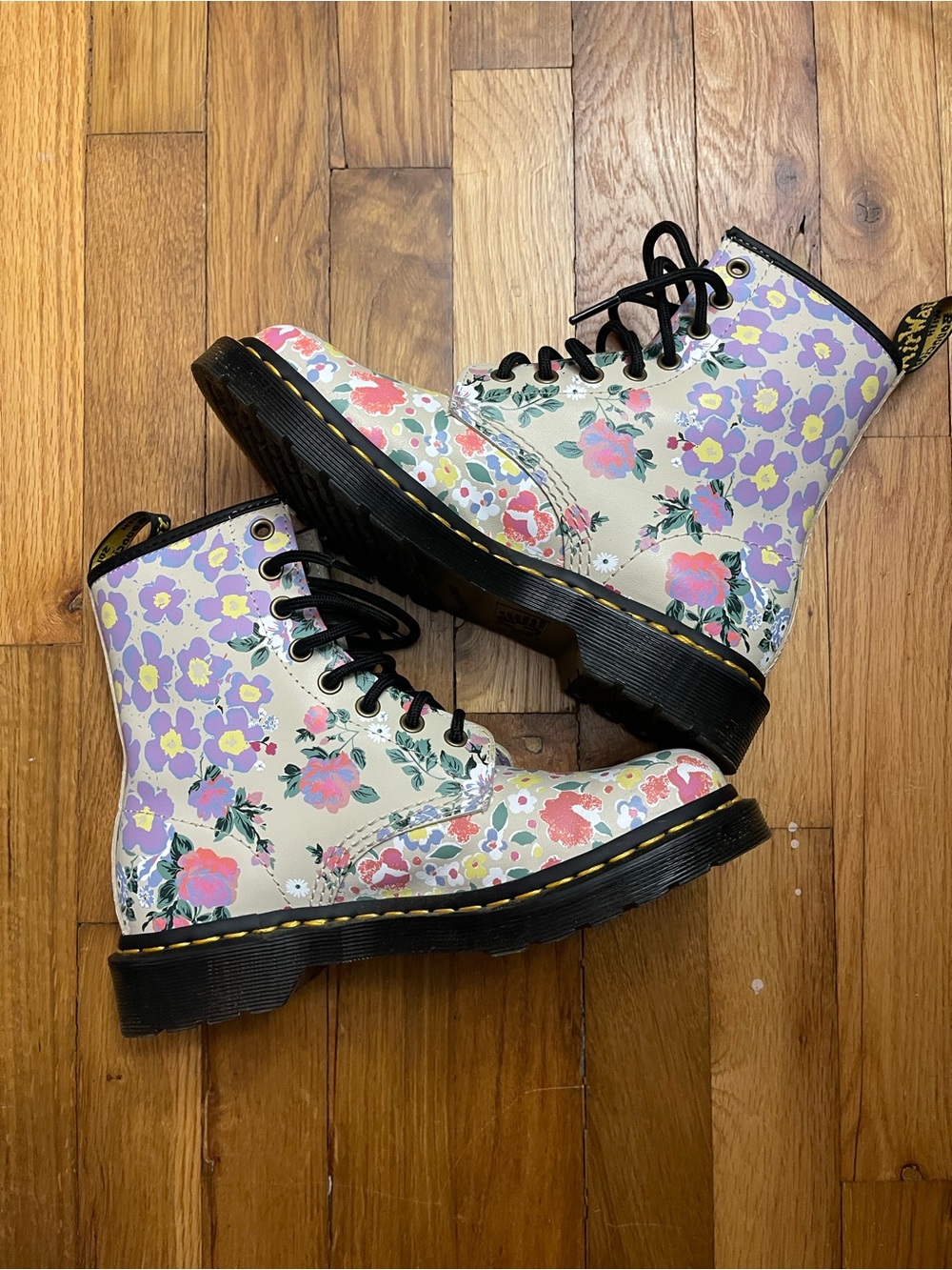 NWOB Floral Doc Martens